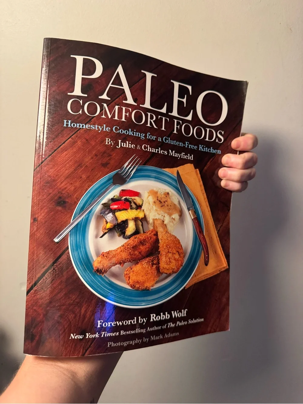 Paleo Comfort Foods Cookbook — Blue Accent Cover
